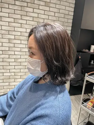 ミディアム F.所属・miku 🍑髪質改善サロンのヘアスタイル