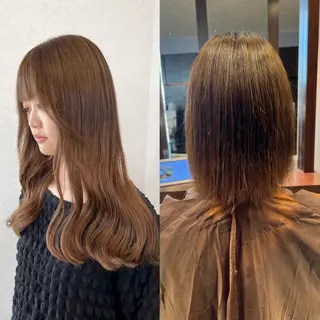 ロング カラー nehus nagaoka所属・🖤複雑履歴ブリーチ Mizuki 🖤のヘアスタイル