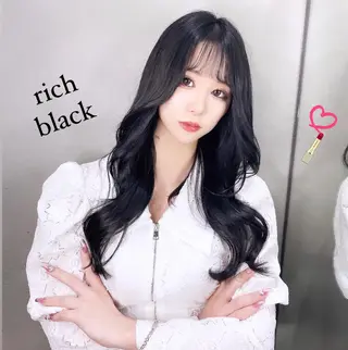 ロング カラー ブリーチなし透明感カ ラー×韓国ヘア♡ヒデのヘアスタイル