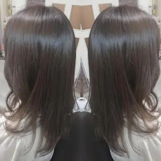 ロング カラー パーマ 池田 恵久美のヘアスタイル