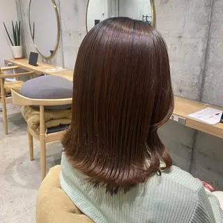 ミディアム fumi🪞血色感 アップ艶カラーのヘアスタイル