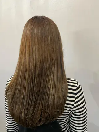 ロング カラー ブリーチなし透明感 タケザワミキのヘアスタイル