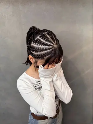 ロング ヘアアレンジ TNB TOKYO所属・Insta 指名 No.1KURUMIのヘアスタイル