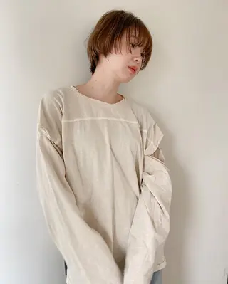 ショート カラー パーマ ヘアアレンジ マツエク・マツパ Nancy所属・束感まつげ❤︎ あみのマツエク・マツパデザイン