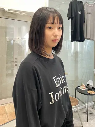 ミディアム カラー KAZU keshiki大名のヘアスタイル