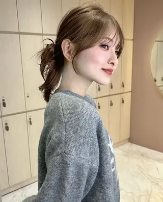 セミロング ヘアアレンジ 美髪矯正🫧/ 吉田こうすけのヘアスタイル