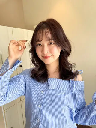 ミディアム カラー ✂️似合わせの魔術師 石田一樹✂️のヘアスタイル