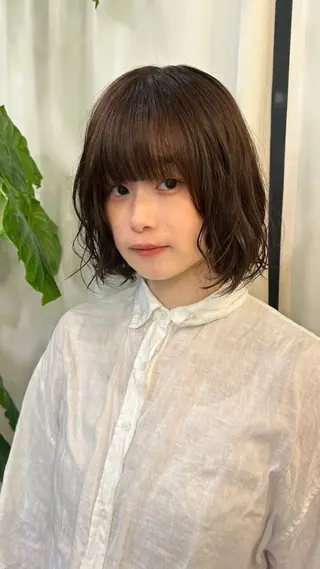 カラー パーマ gemhair&makeup所属・Fuka／艶カラー ／ケアカラー／パーマのヘアスタイル