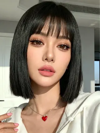 ショート yoko/レイヤー /ボブ/艶カラーのヘアスタイル