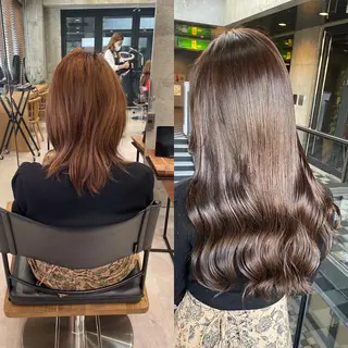 ロング カラー ヘアアレンジ TATSUYA アートディレクターのヘアスタイル