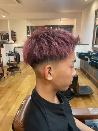 ショート カラー メンズ THEGIFT BARBERSHOP所属・北原 右恭のヘアスタイル