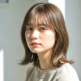 ミディアム カラー パーマ ヘアアレンジ La Pace 【ラパーチェ】のヘアスタイル