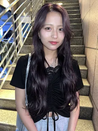 セミロング カラー ナチュラルなヘア /ヨシダトモキのヘアスタイル