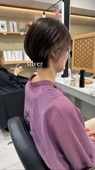 ショート カラー 山下恋佳/矢場町/ ブリーチ/ショートのヘアスタイル