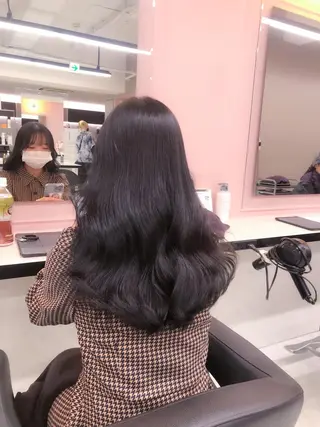 ミディアム カラー 透明感/艶髪/💖 トレンドスタイル💖のヘアスタイル