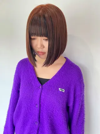 ショート カラー silo所属・silo MOKA 顔周りカット🦦のヘアスタイル