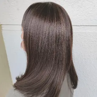 ミディアム カラー ワタナベ ミツヒロのヘアスタイル