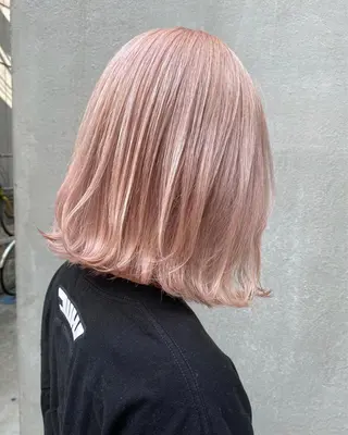 ミディアム カラー ヘアアレンジ 🎀暖色カラー🎀 ♡yurika♡のヘアスタイル