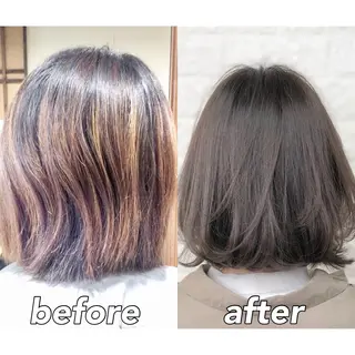 ショート カラー KIZU 髪質改善 オカルト怪談のヘアスタイル