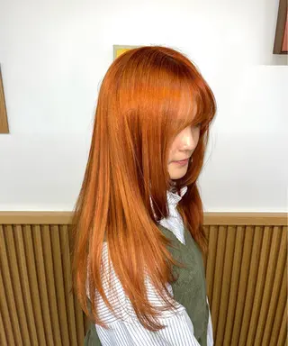 ロング カラー ROSIER所属・ウルフカット 🐺ｾﾝﾀﾞｱｶﾈのヘアスタイル