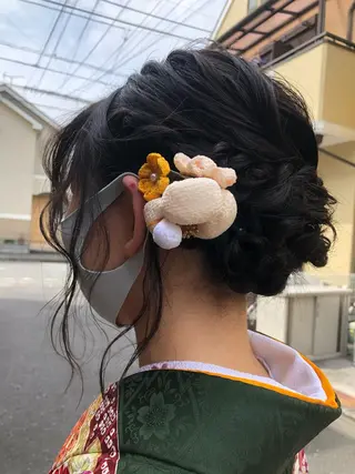 ミディアム ヘアアレンジ 奥山 沙季(大井町)のヘアスタイル