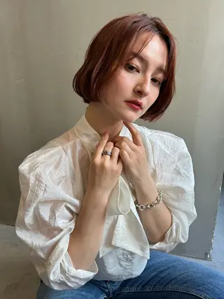 ショート カラー ショート/ボブ専門 宮脇美奈/南船場のヘアスタイル