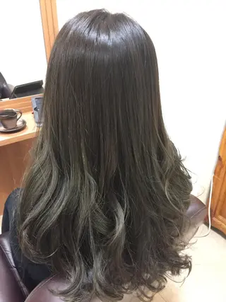 セミロング カラー 坂東 秀幸のヘアスタイル