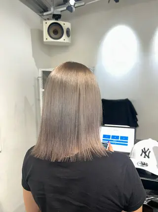 カラー ケアブリーチ/原宿/ MOENOのヘアスタイル