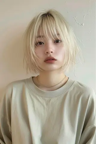 ミディアム ブリーチ/ハイトーン 特化/shoriのヘアスタイル