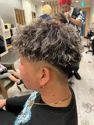 パーマ メンズ メンズ特化/パーマ/ フェードWATARUのヘアスタイル