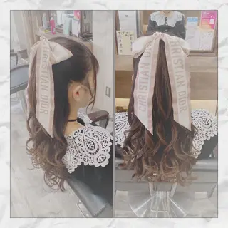 ロング ヘアアレンジ ヘアセット/着付け 𓇼 松本 夏美𓇼のヘアスタイル