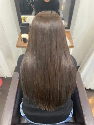 ロング カラー ヘアアレンジ 🍒ᩚ名駅/艶髪 縮毛矯正/あゆ🍒ᩚのヘアスタイル