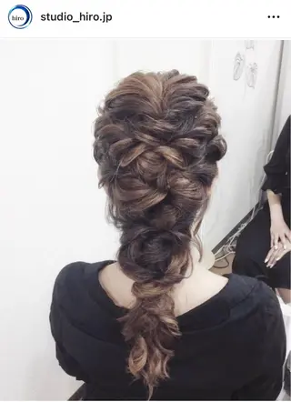 ロング 京都.祇園セットサロン:スタジオ ヒロ【Studio hiro】所属・ヒロ(hiro) •スタジオヒロのヘアスタイル