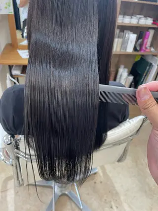 ロング カラー ケアブリーチ /髪質 改善/古橋圭史郎のヘアスタイル