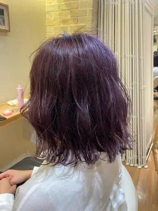 カラー ハイトーンエフェクト ブリーチいち丸のヘアスタイル