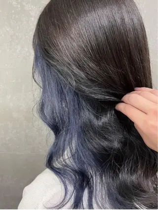 ロング カラー AOAQUA Carrefourのヘアスタイル