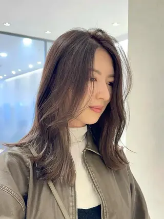 ミディアム カラー パーマ kazuki ✂︎銀座美容師のヘアスタイル