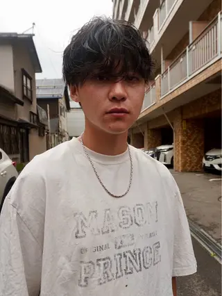 ショート メンズ KENSHIN パーマモデル募集のヘアスタイル