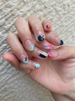 ロング カラー ヘアアレンジ キッズ ネイル マツエク・マツパ アイブロウ 福田 加奈のネイルデザイン