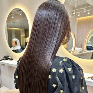 ロング レイヤー×ブリーチ 縮毛矯正/KAのヘアスタイル