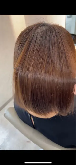 ショート 艶髪ストレート 縮毛矯正🍀本田拓也のヘアスタイル