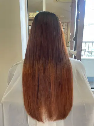ロング アミーベル🧸🧡 本店✂️しおりのヘアスタイル