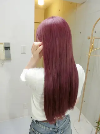 カラー ロング ma cherie 三浦直美のヘアスタイル