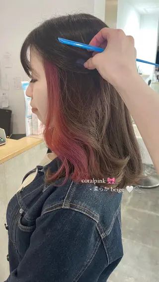 セミロング 🤍透明感カラー ソメヤナナ 🤍のヘアスタイル