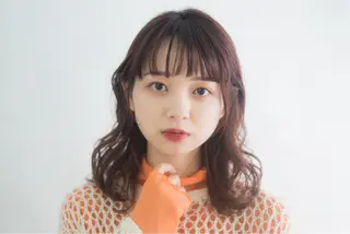 ミディアム カラー 関口 桃花🌷 暖色カラーのヘアスタイル