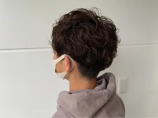 ショート あらいしほ✩.*˚ メンズカットのヘアスタイル