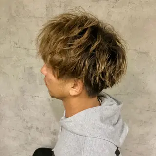 ショート メンズ ⭐️TOSHIKI メンズパーマオタク⭐のヘアスタイル
