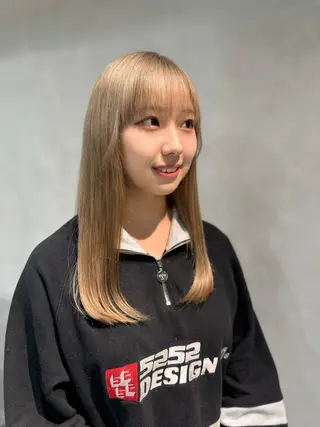 セミロング カラー ヘアアレンジ 【大阪で1番優しい 美容師】りょんのヘアスタイル