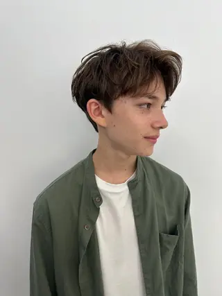 ショート パーマ メンズ Vir by browのヘアスタイル