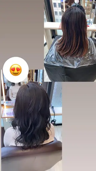 ミディアム 艶カラー🌸アレンジ 🌹Sally🕊️のヘアスタイル